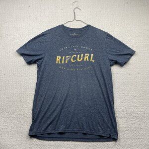 Rip Curl Shirt Mens L Dark Blue The Search Surf Graphic Tee T-Shirt Logo Skate